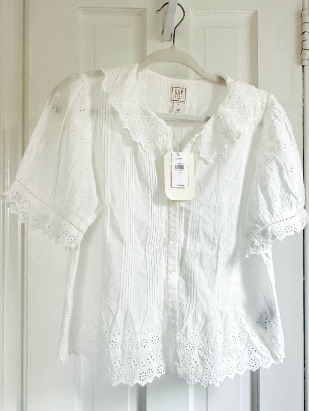 NWT Gap x Doen White Eyelet Top Size Small - Picture 7 of 7